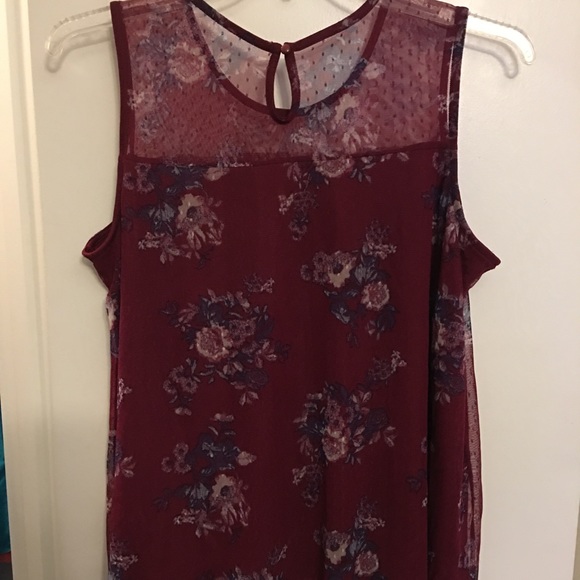 SOLD!! Brand New!! No Boundaries Dressy Tank Top - Picture 2 of 4